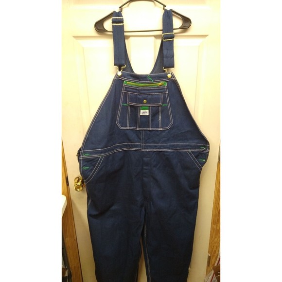 Liberty Men's Blue Jean Denim Bib Overalls Carpenter Farmer - 48"x32" NWT